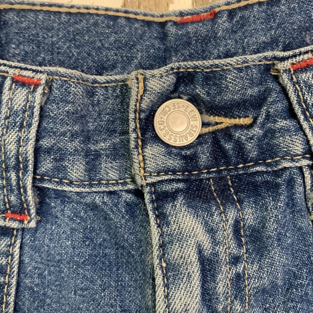 Vintage Levi’s deadstock red tab dry goods straight leg medium wash denim SZ 14 - Picture 3 of 7